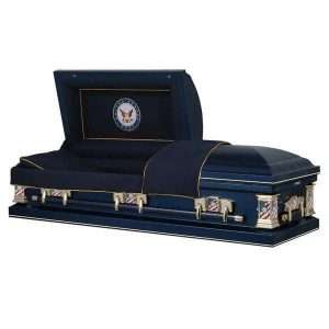 navy casket