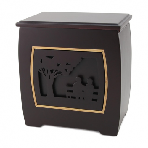 Couple Wood Cremation Urn