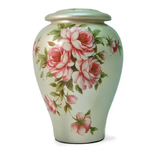 Rose Ceramic Cremation Urn