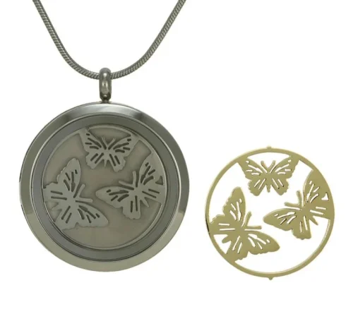 Butterfly urn necklace